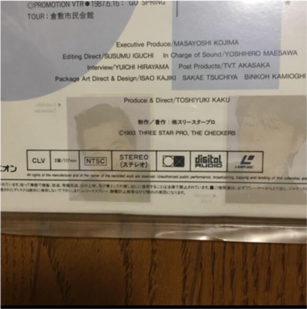 レーザーディスク THECHECKERS チェッカーズ 7x10 美品