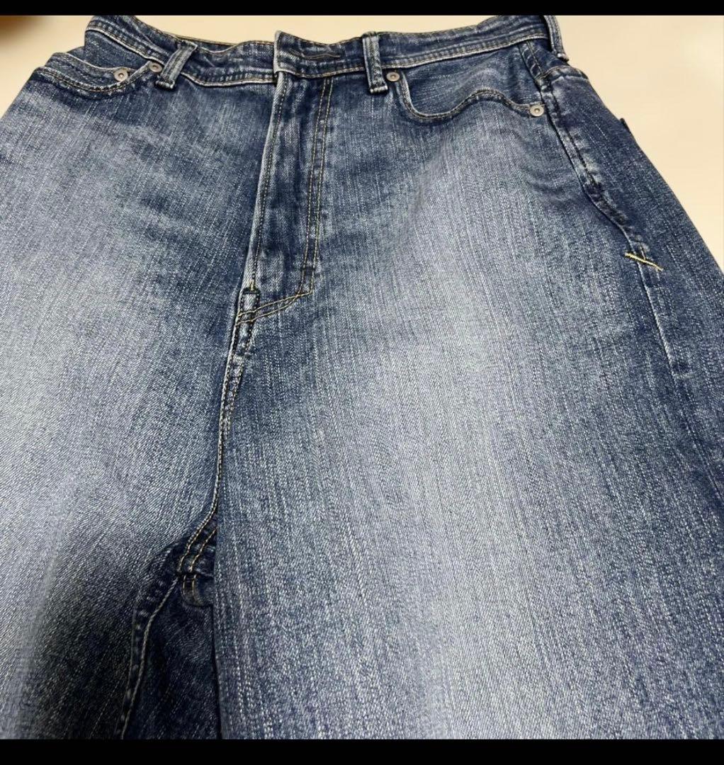 ヤヌークワイドストレートパンツ25 ハイウエスト