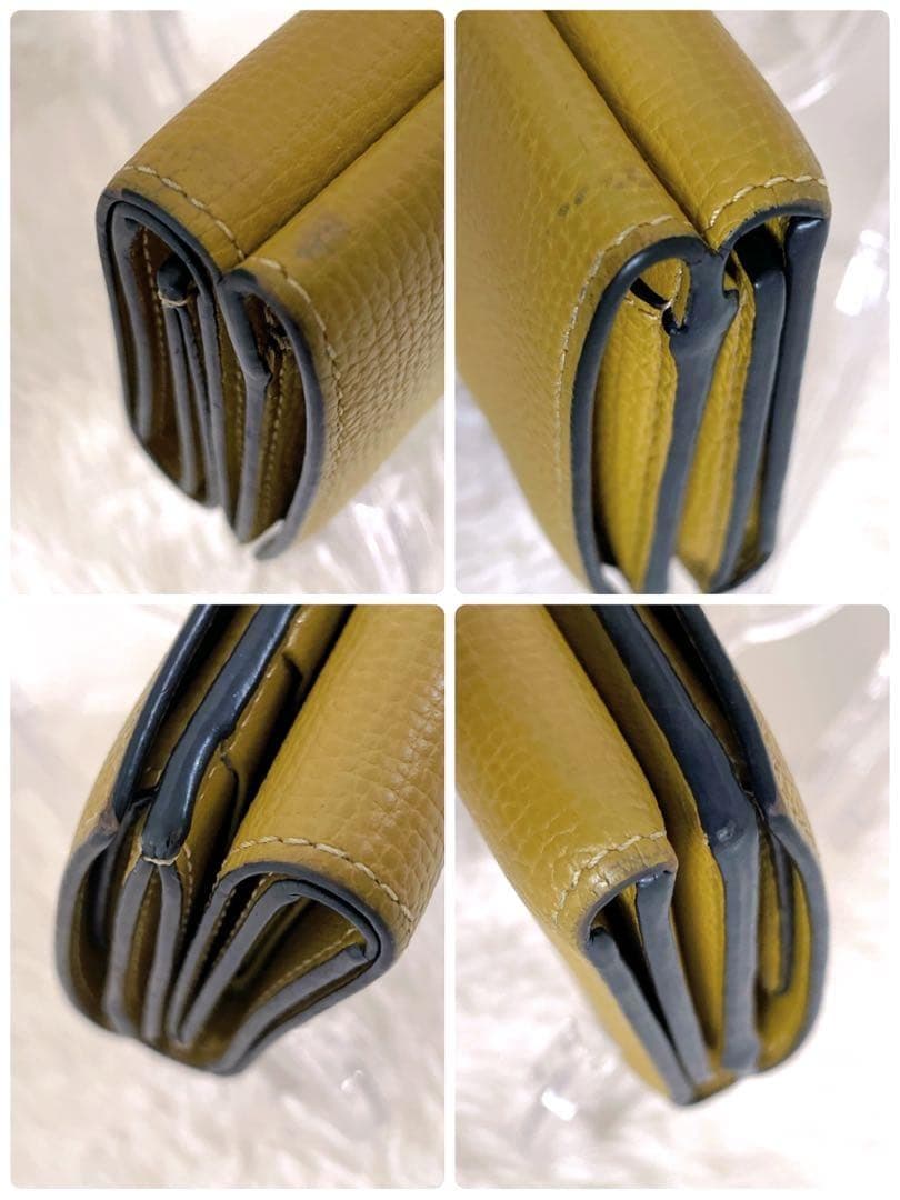 【希少カラー】 LOEWE アナグラム トライフォールド 三つ折り財布 可愛い