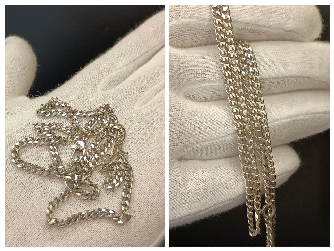 GUCCI 中太喜平チェーン 3.2mm幅 48cm 14g SV925