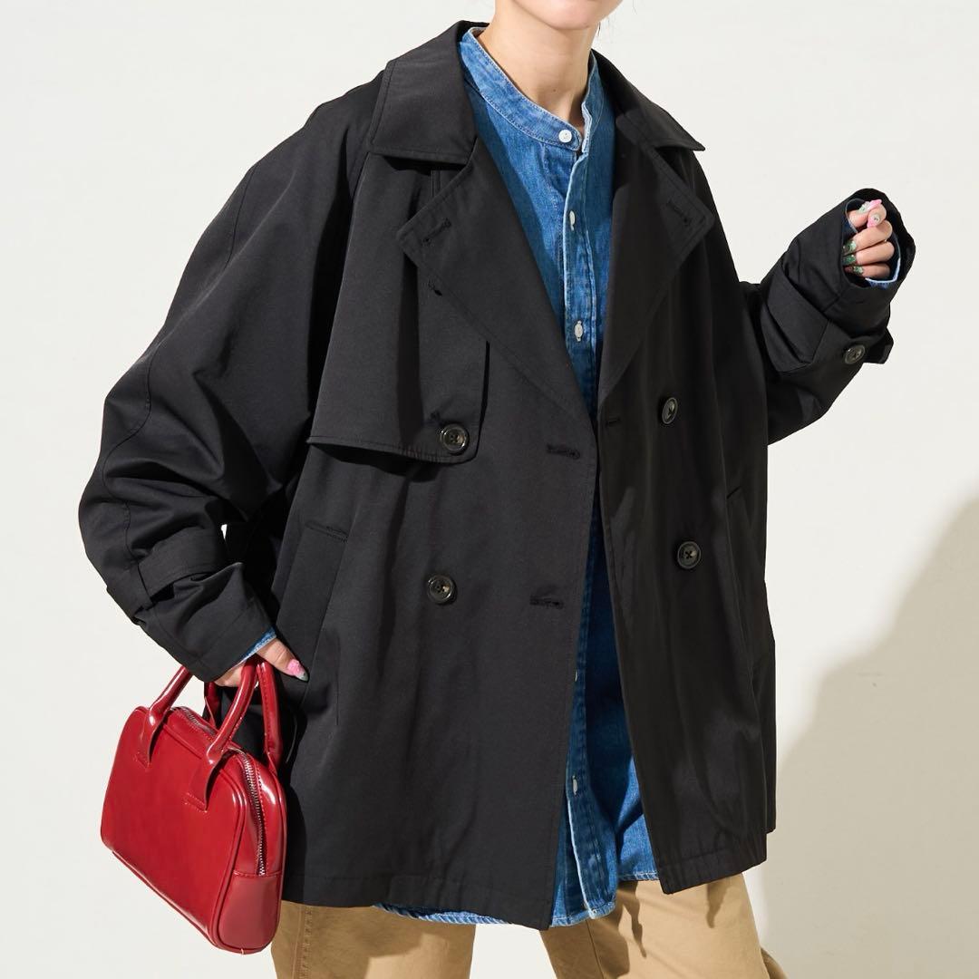 ♡新品♡ FREAK'S STORE フリークスストア ショートトレンチ 黒