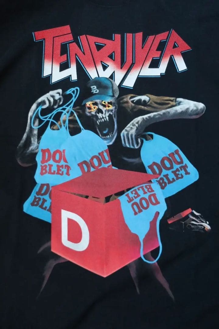 【新品・未開封】doublet TENBUYER T-SHIRT BLACK