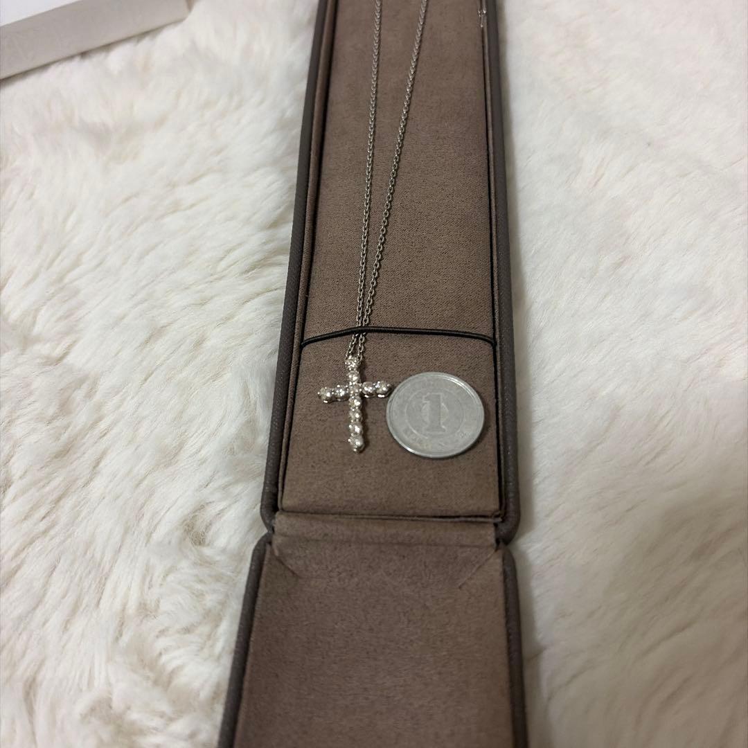 大幅値下げ⭐︎ 正規品　ゆきざき　ネックレス　クロス　ダイヤモンド　プラチナ