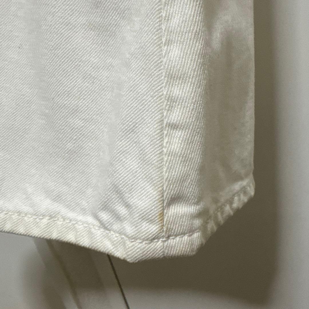 ホワイトデニム スカート ロング丈