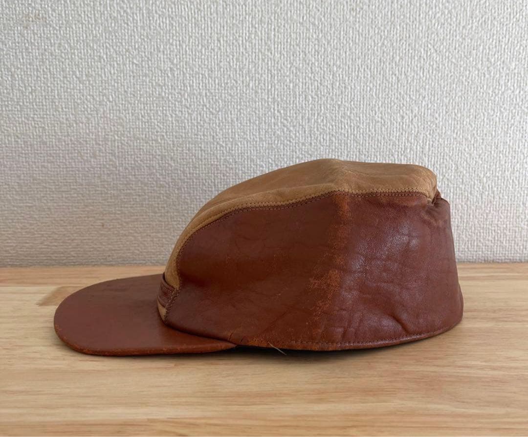 50s レザーキャップ