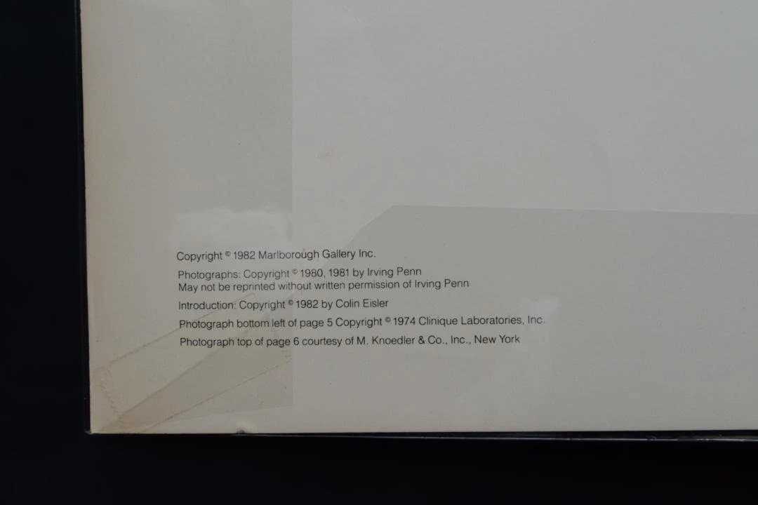 【Irving Penn ：Recent Still Life】1982年初版