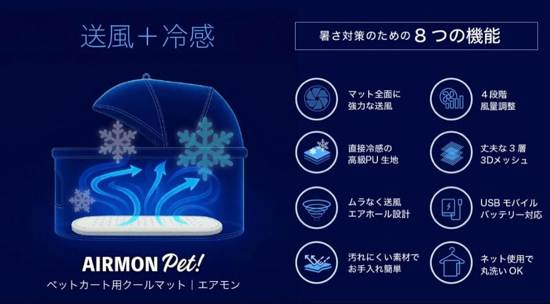【値下げ】エアモン ペット クールマット　Lサイズ