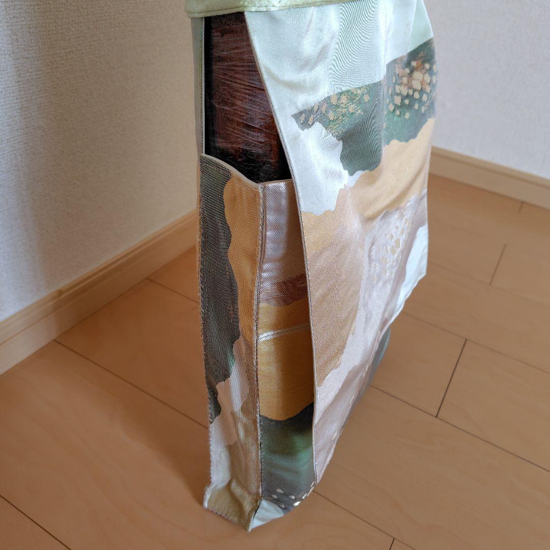 お琴カバー【侘】着物帯 ゆたん油単ハンドメイド 和楽器 正絹 袋帯 生田流山田流