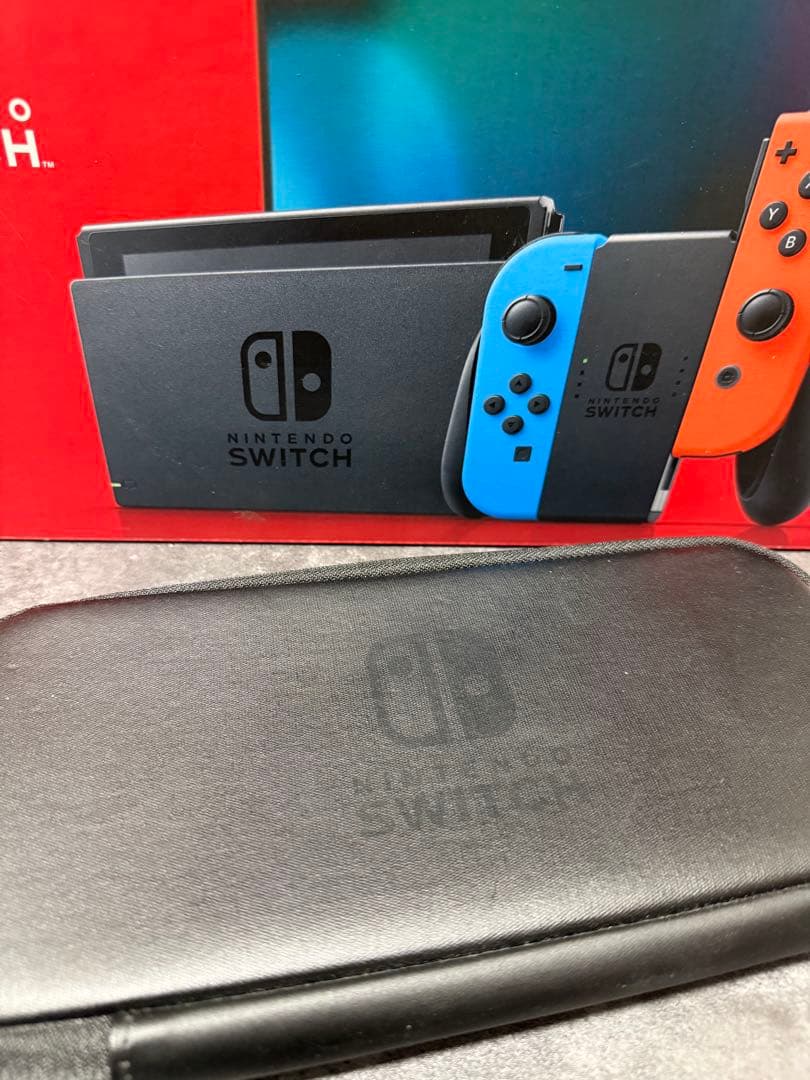 Switch本体 箱あり マリオカート8 純正ケース付き