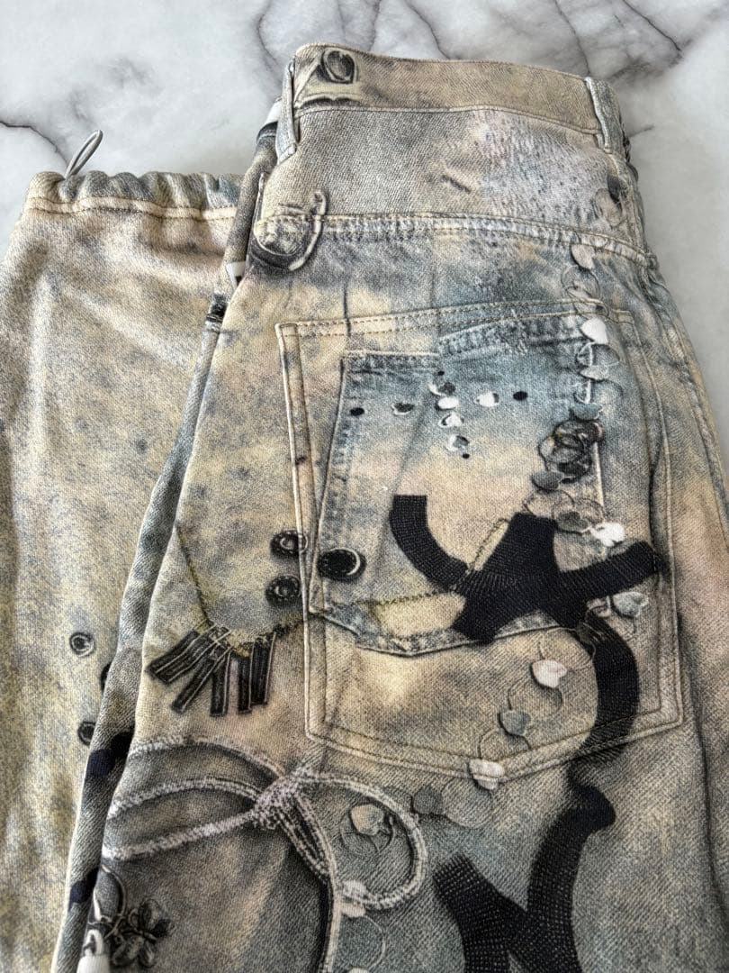 パンツ theredthread S print denim 1 toys