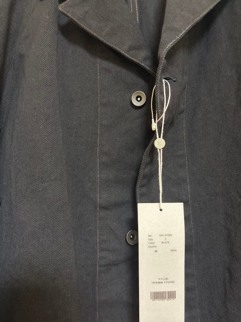 COMOLI 26SS BLACK DENIM WORK JACKET サイズ2