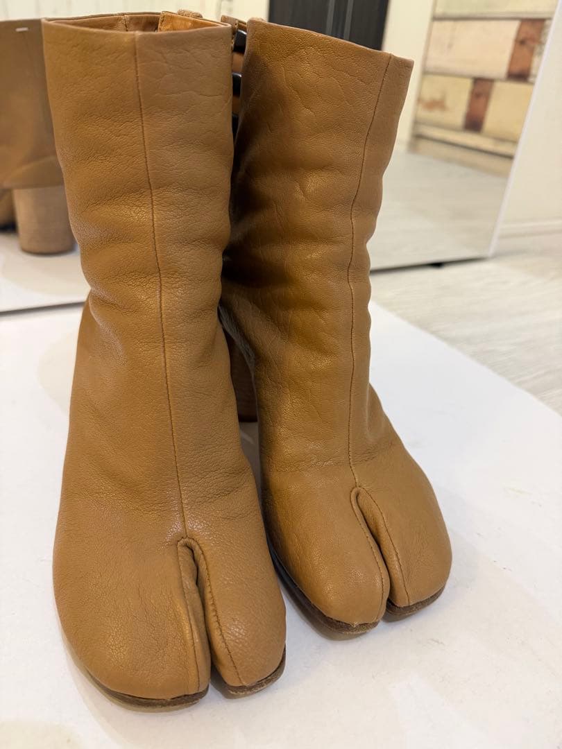 マルジェラ　maison margiela 足袋　ブーツ　37 ベージュ