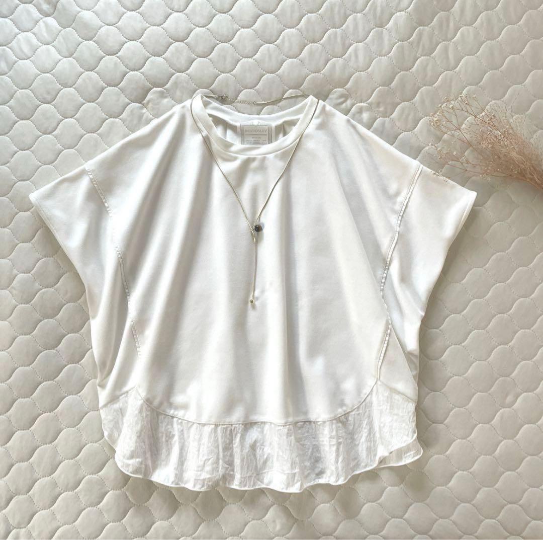 【24SS極美品】人気✴︎BEARDSLEY ラウンドヘムT ホワイト