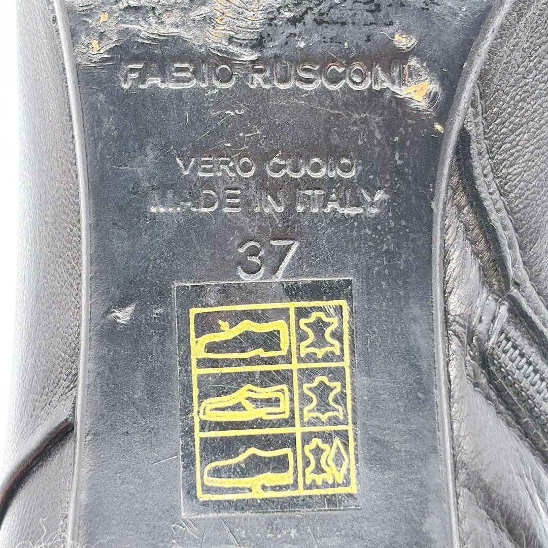 FABIO RUSCONI ファビオルスコーニ 37 ショートブーツ ブラック