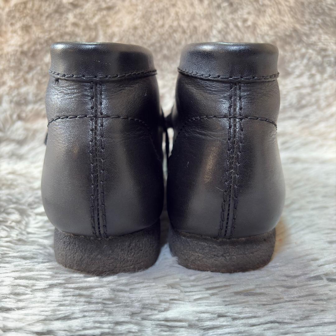 美品✨Clarks/クラークス 25.0cm ワラビー ブーツ レザー 黒