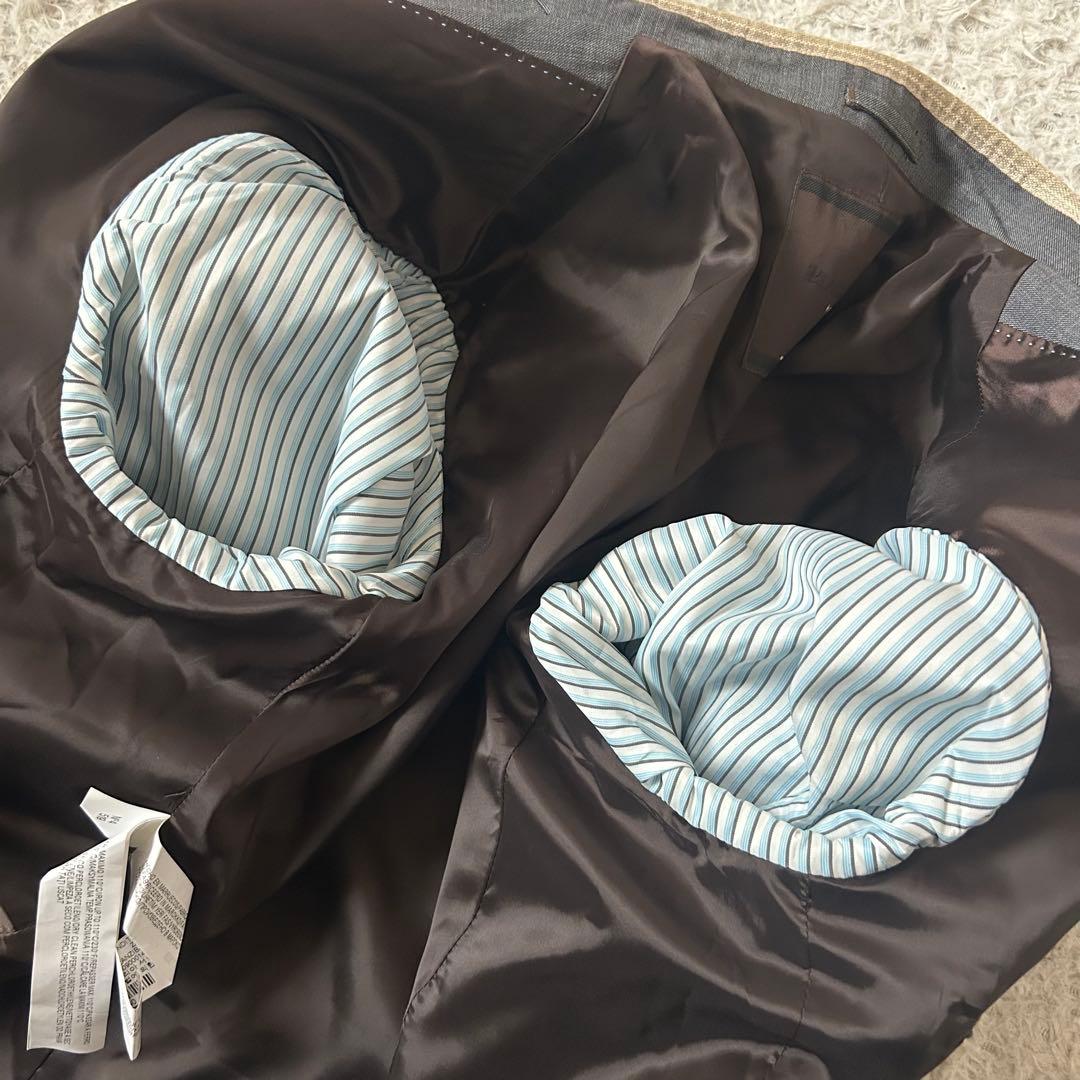 ZARA MAN ブラックタグ ノーカラージャケット EUR54 大きいサイズ