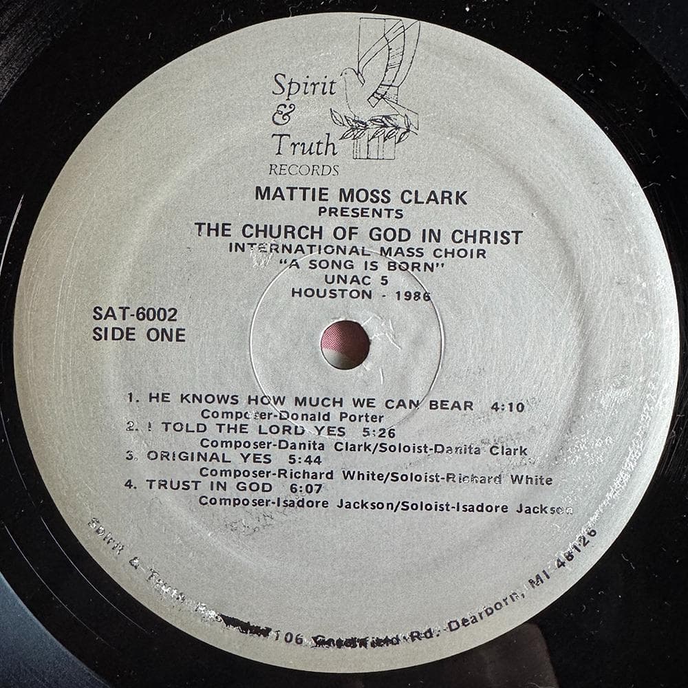 洋楽 Mattie Moss Clark / UNAC 5 Houston 1986