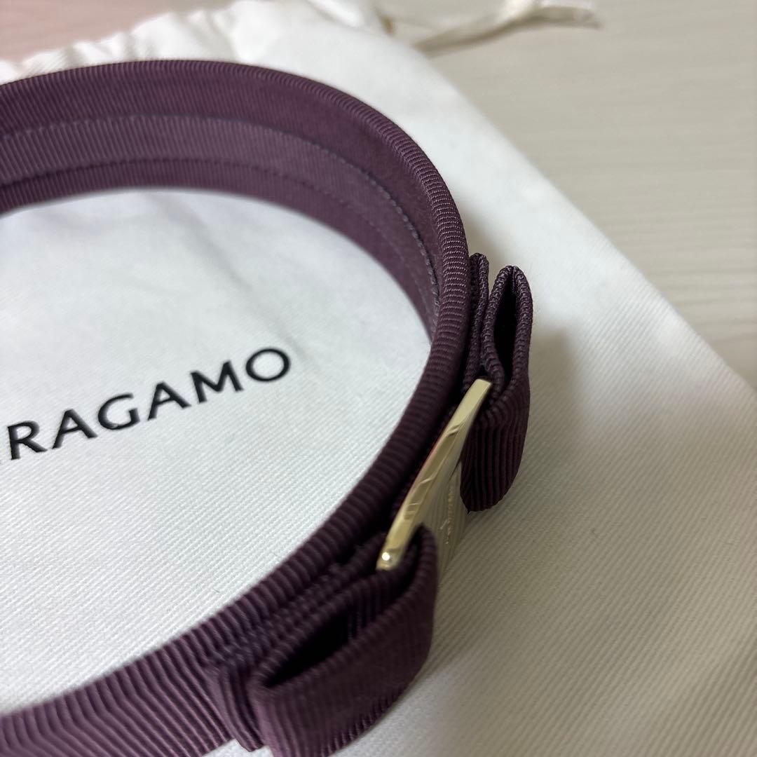 【FERRAGAMO】フェラガモ　カチューシャ（新ロゴショッパー&保存袋付き）
