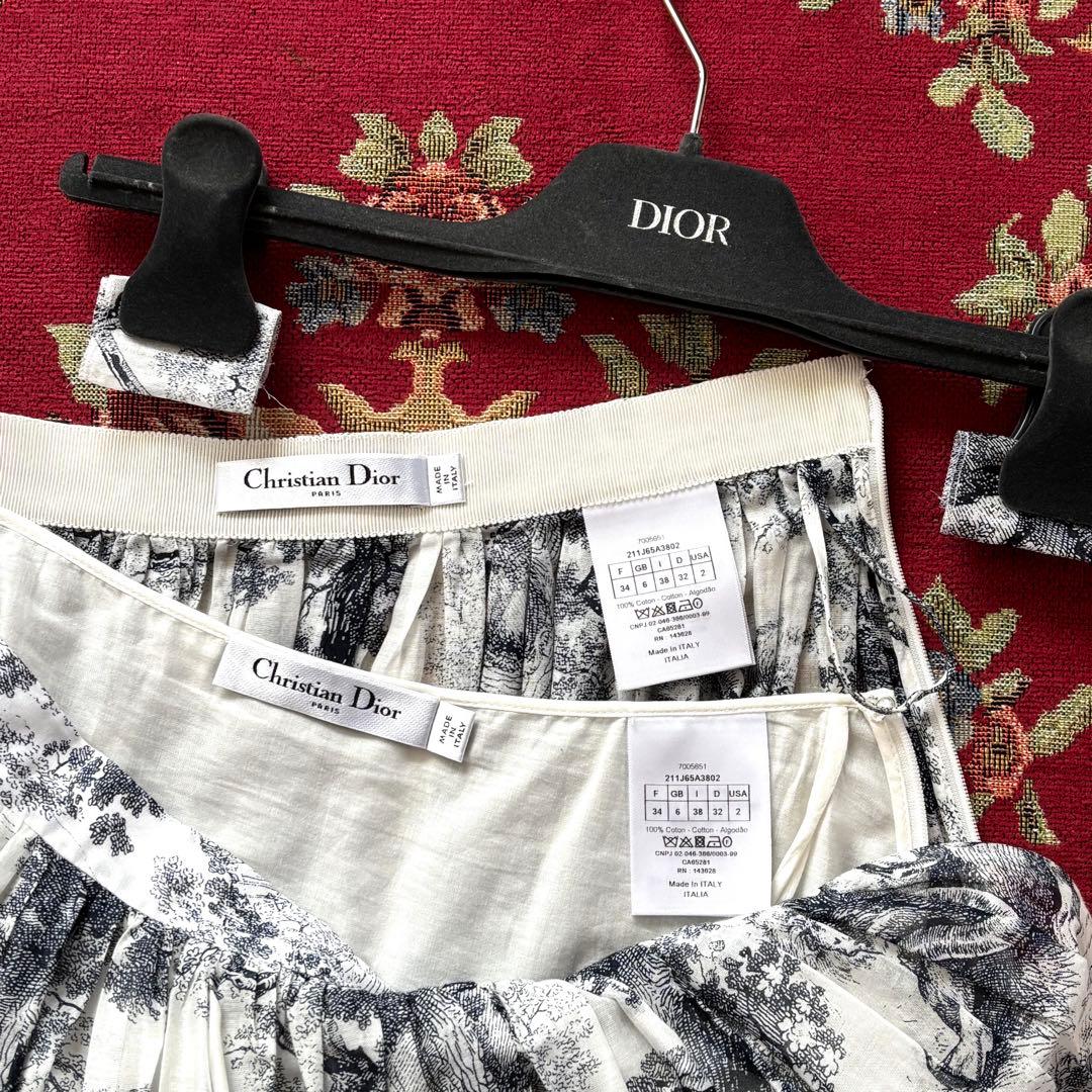 Dior トワル ドゥ ジュイ モスリン ミディ スカート