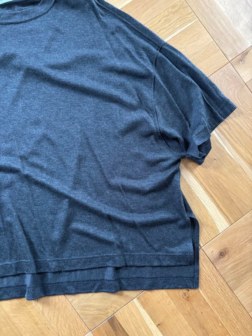 COOTIESIDE SMOKE ダークグレー オーバーサイズTシャツ