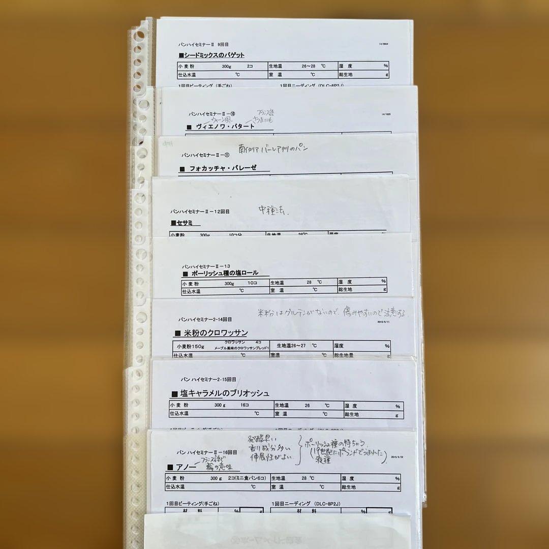 ホームメイドクッキング　パン講座ハイセミナーⅡ レシピ集