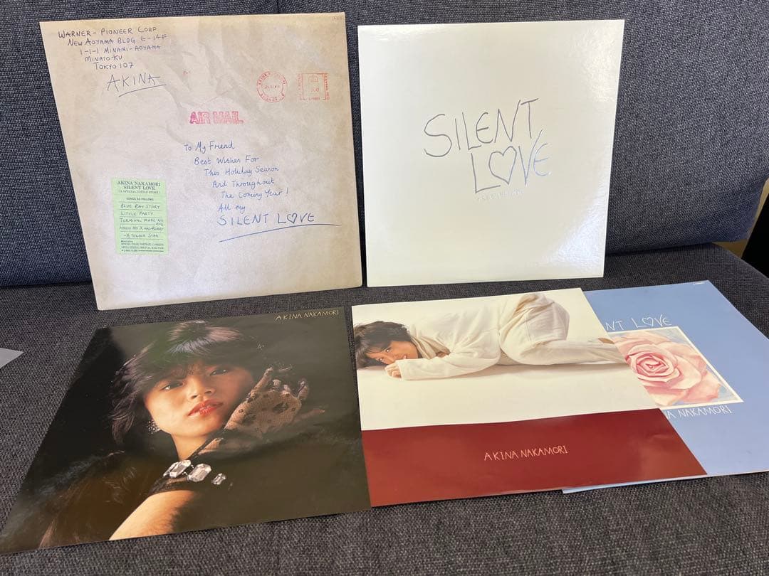 中森明菜 1984年 SILENT LOVE L-5601 限定盤ステッカー付
