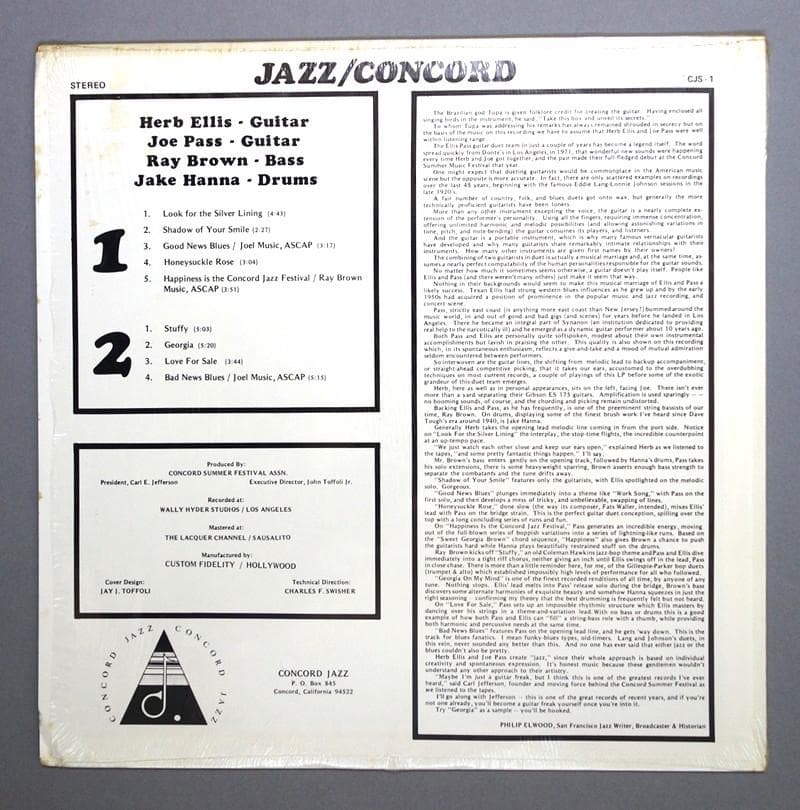 JAZZ / CONCORD【 US. ピラミッドラベル 希少名盤】