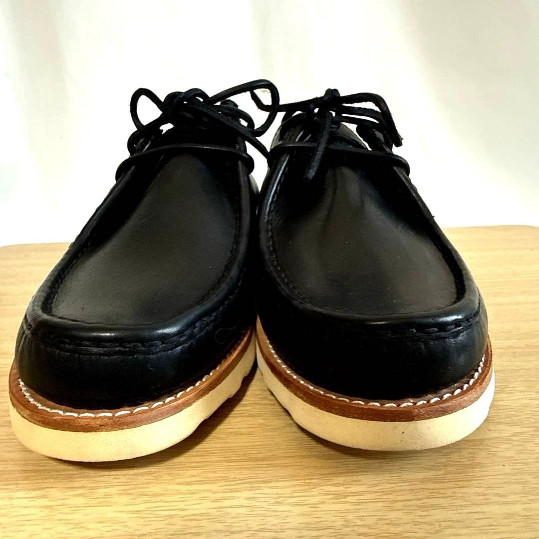 【未使用】DIX HILLS ブラックレザー　チロリアンシューズ　メキシコ製