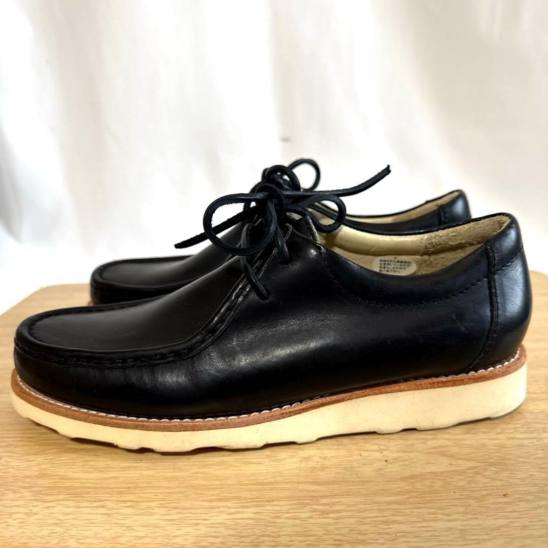 【未使用】DIX HILLS ブラックレザー　チロリアンシューズ　メキシコ製