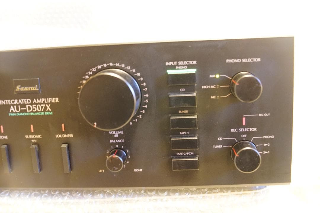 SANSUI　プリメインアンプ　AU-D507X　音出し確認