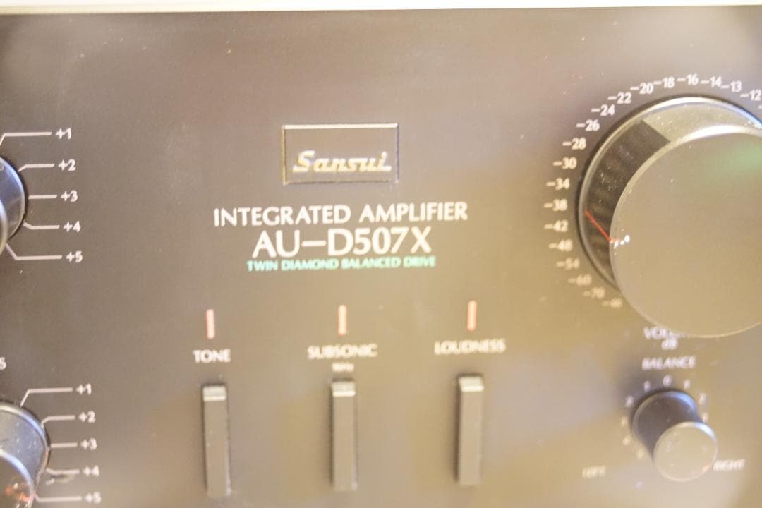 SANSUI　プリメインアンプ　AU-D507X　音出し確認