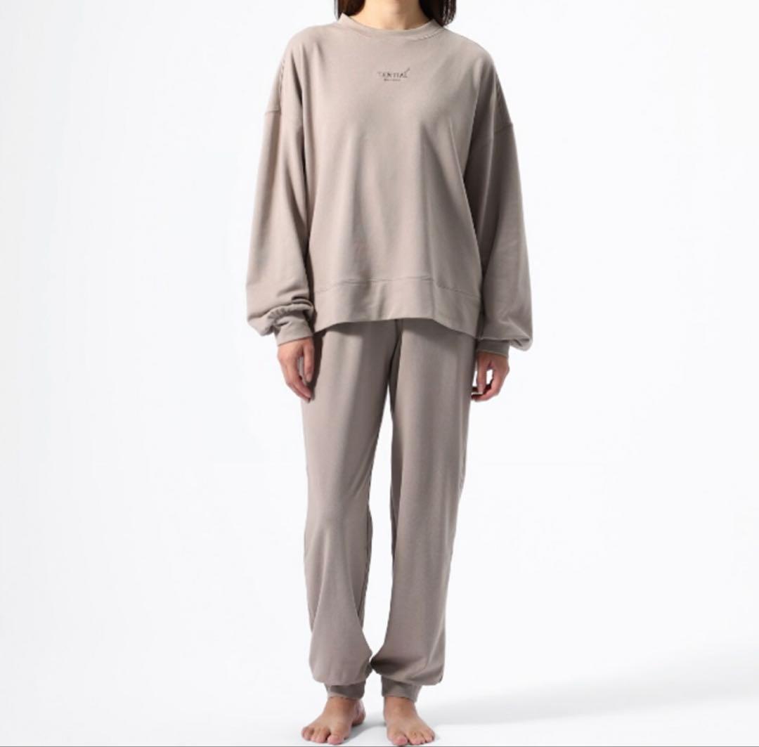 【美品】TENTIAL BAKUNE スウェット上下セット S ブラウン 紐なし