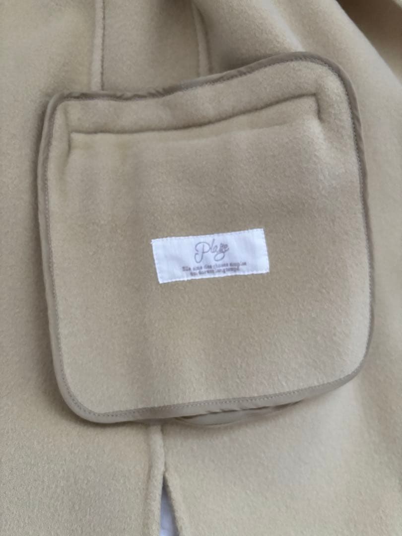 みみ様　美品　plage プラージュ　ハミルトンノーカラーコート イエロー 36