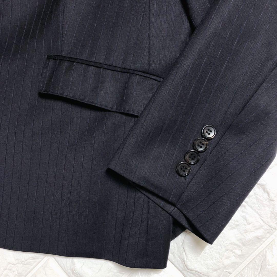 23区サイズ50大きいサイズのジャケット6L濃紺