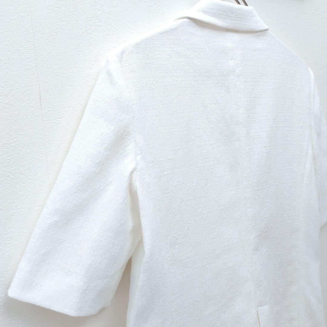 美品✨アナイ 24SS 定価4.7万 ブッチャーハーフスリーブジャケット 36