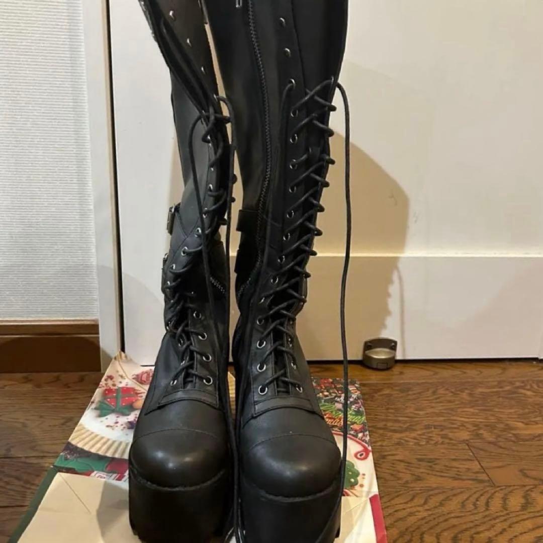 Currentmood 厚底ロングブーツ dollskill