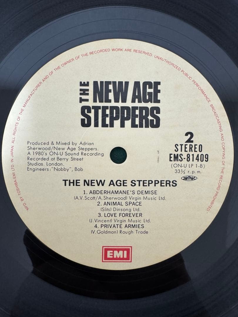 国内盤　THE NEW AGE STEPPERS レコード　盤極美品