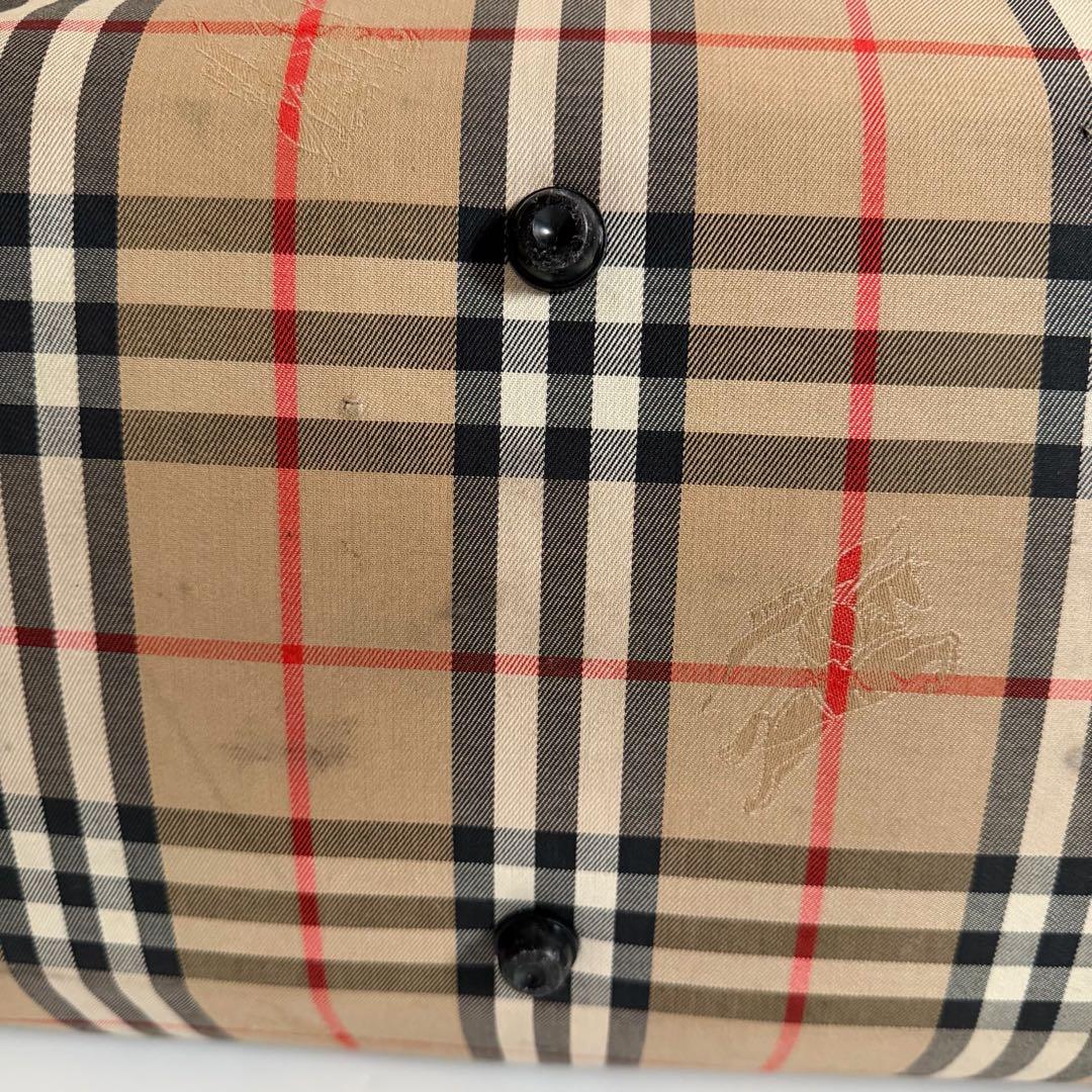 美品　シャドーホース　Burberrys ボストンバッグ　ノバチェック　ロック
