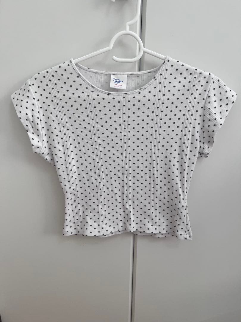 edit for lulu × miller ドット柄Tシャツ