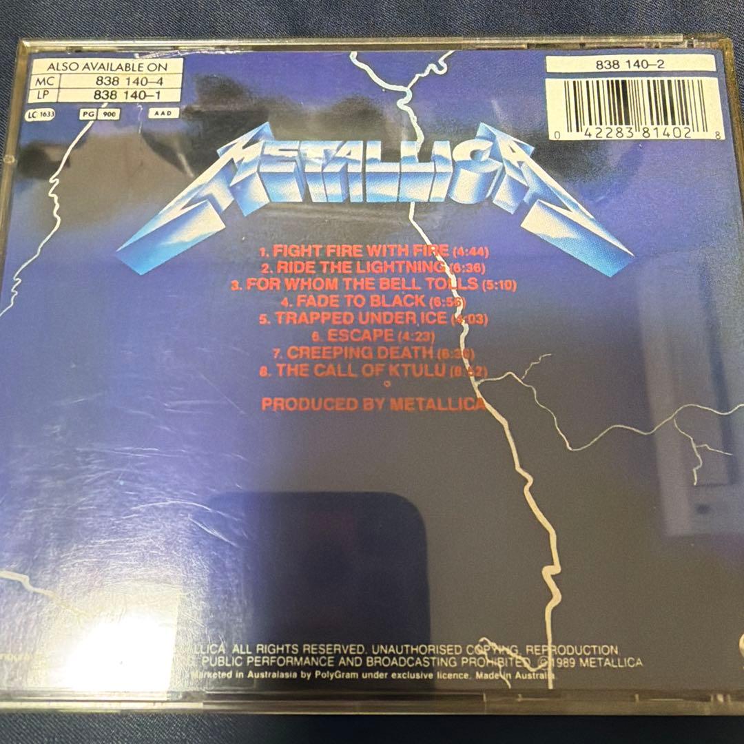 洋楽 llica RIDE THE LIGHTNING goldedition