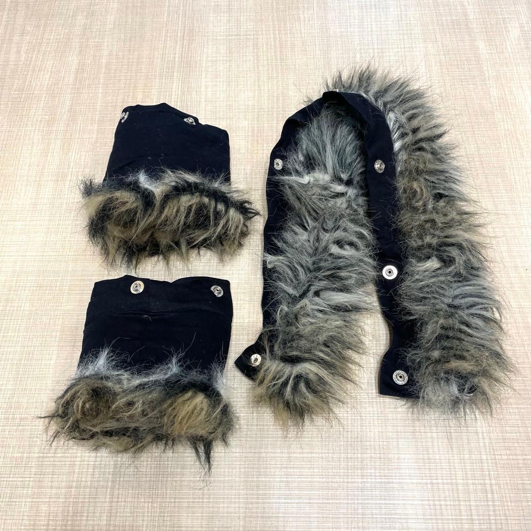 Secret Agents ファー付き ロングコート ゴシック ミリタリー 黒
