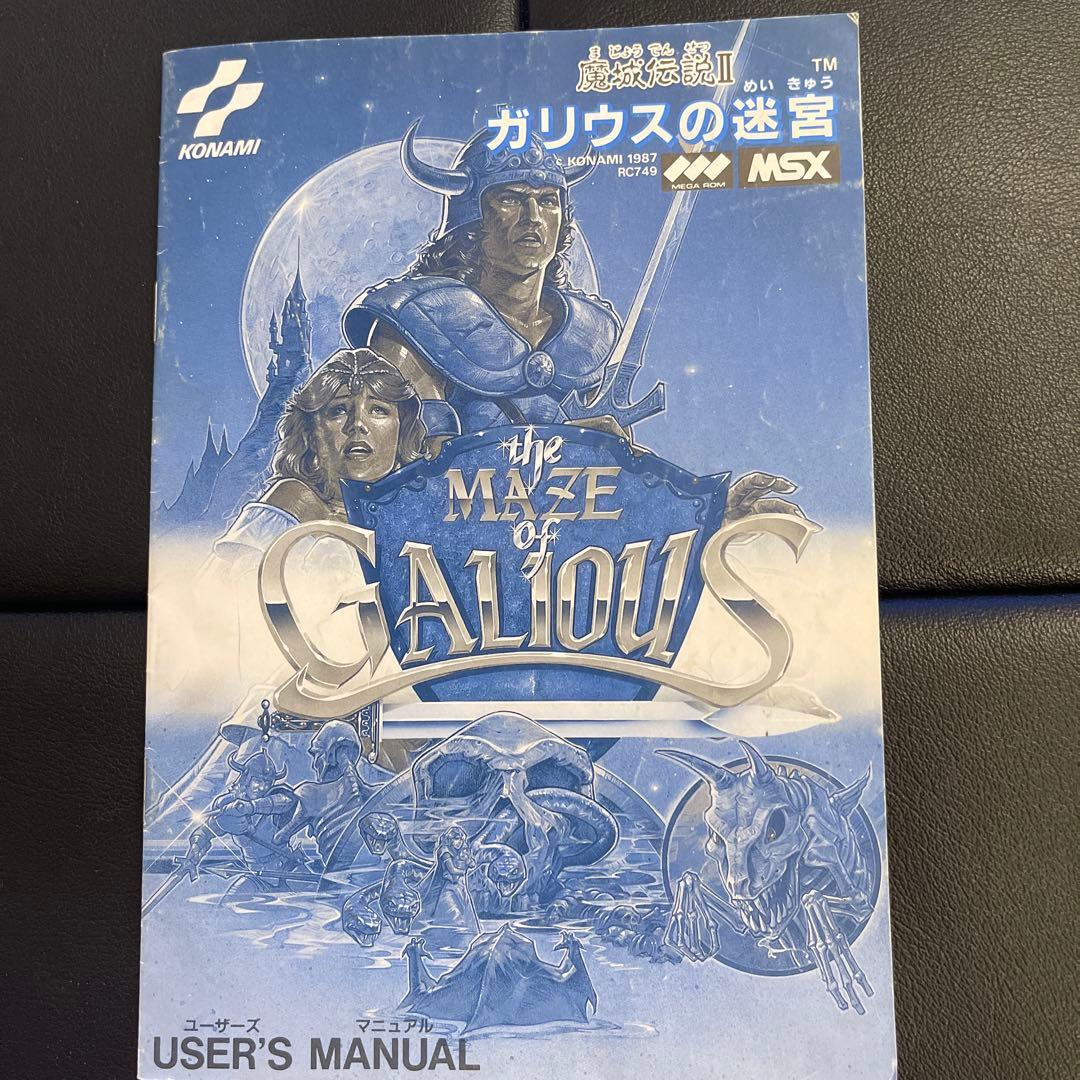 ガリウスの迷宮(MSX)箱マニュアル付き