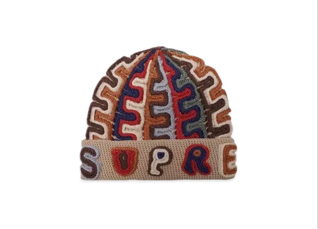 帽子 Supreme Yarn Applique Beanie \"Khaki\"