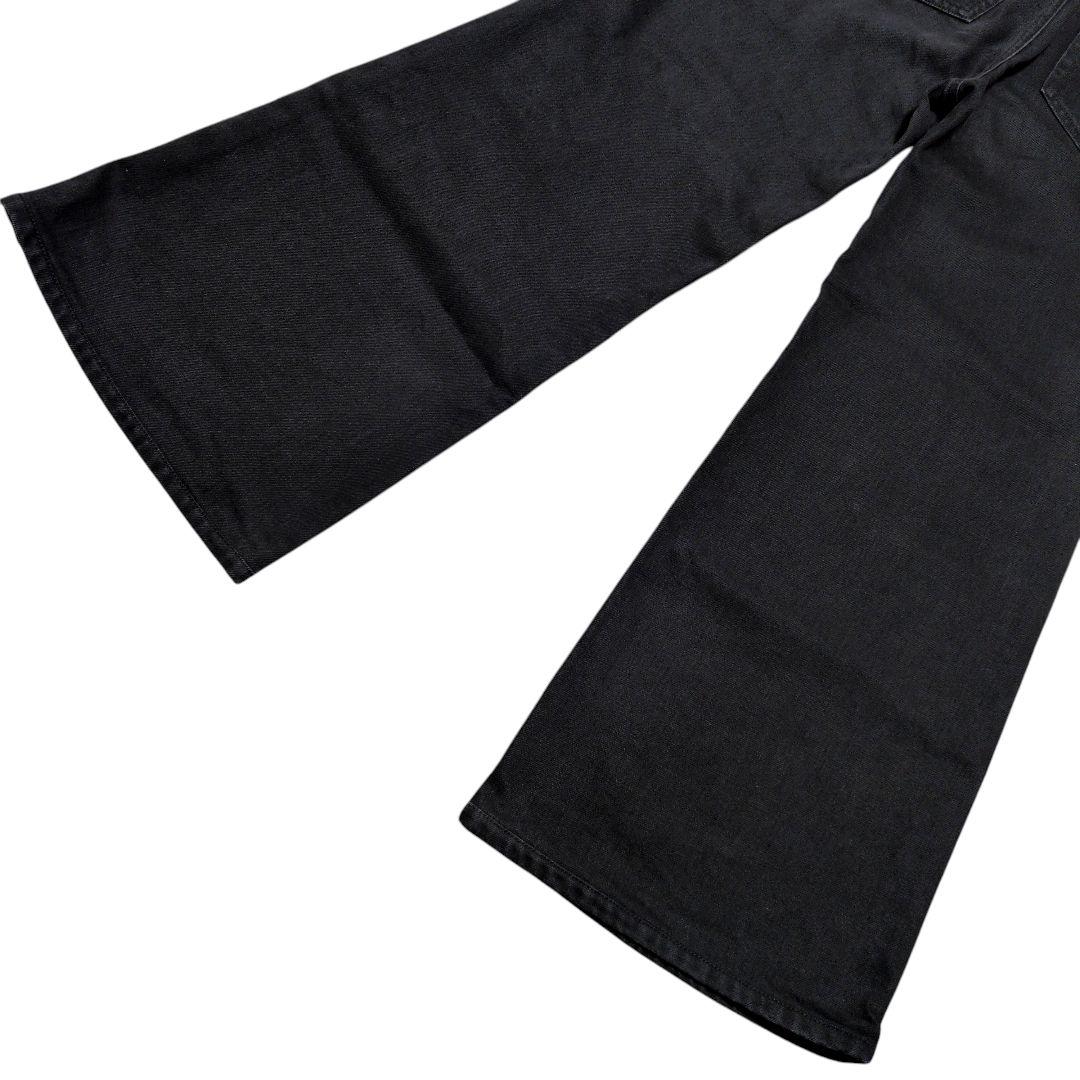 美品 DIESEL 1978 D-AKEMI ブラックフレアデニムパンツ