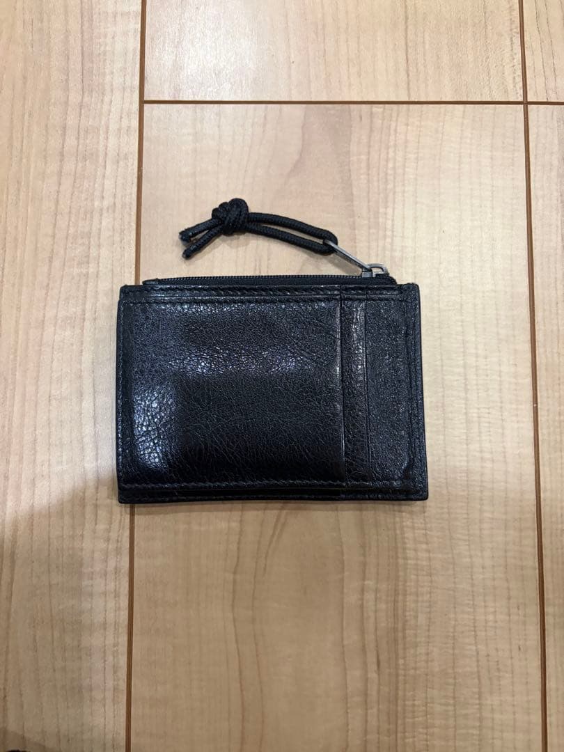 BALENCIAGA ニつ折り財布 黒 レザー