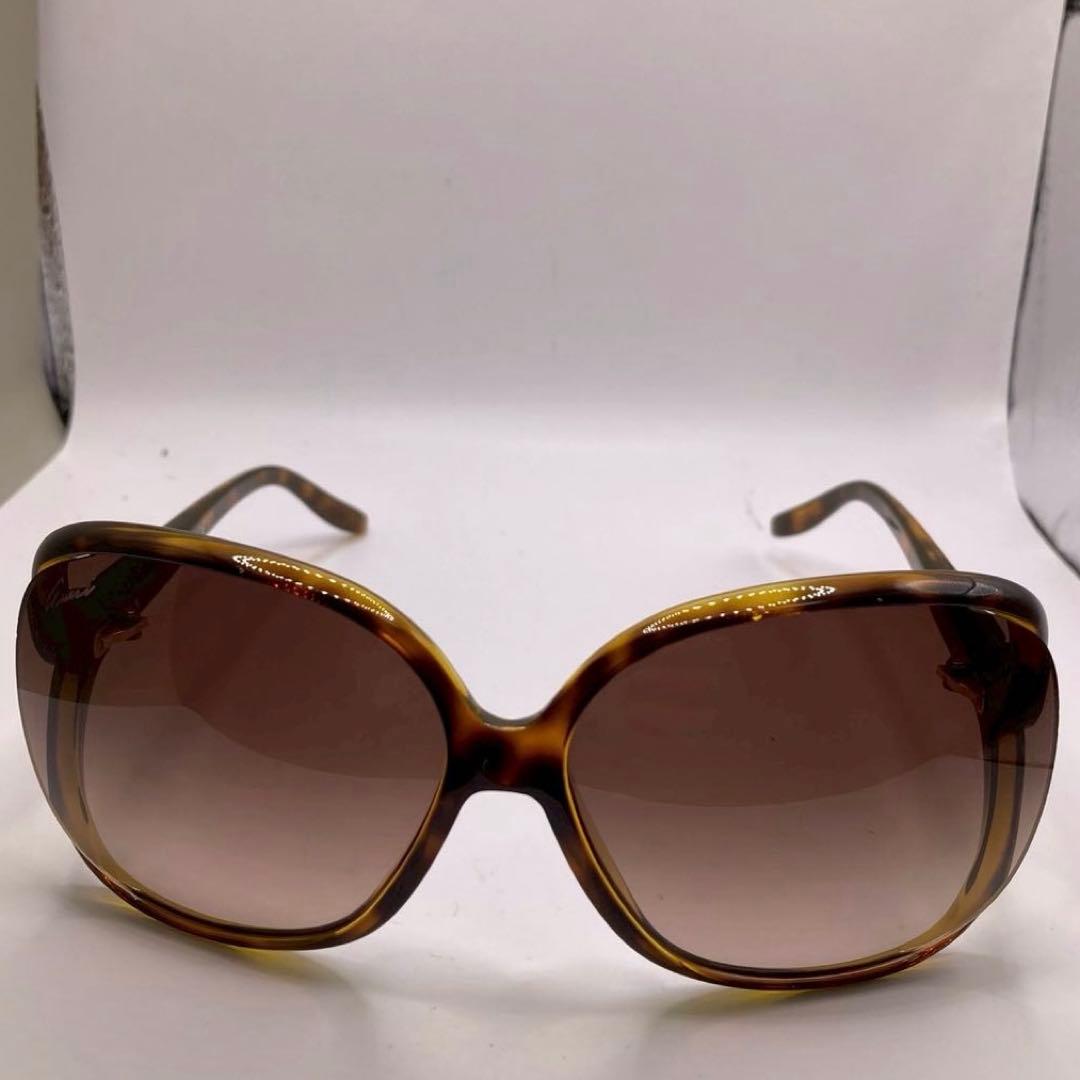 美品　GUCCI グッチ サングラス ハート インターロッキング GG べっ甲