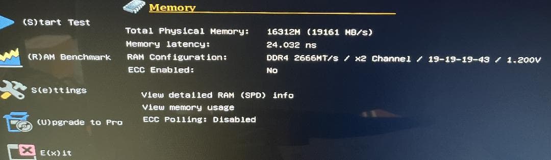 SK Hynix DDR4 2666 メモリ 8GB×2枚（計16GB) デスク