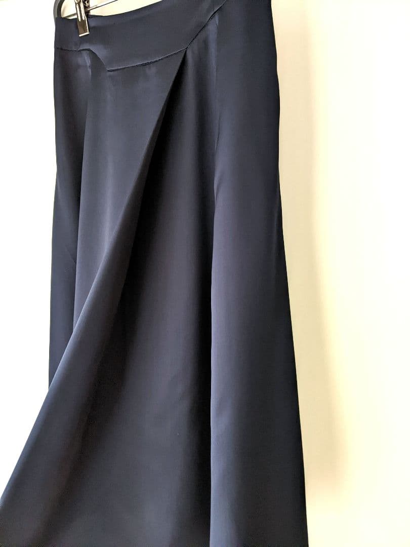 【美品】Theory Luxe SATIN スカート　ネイビー　38 M ゴム入
