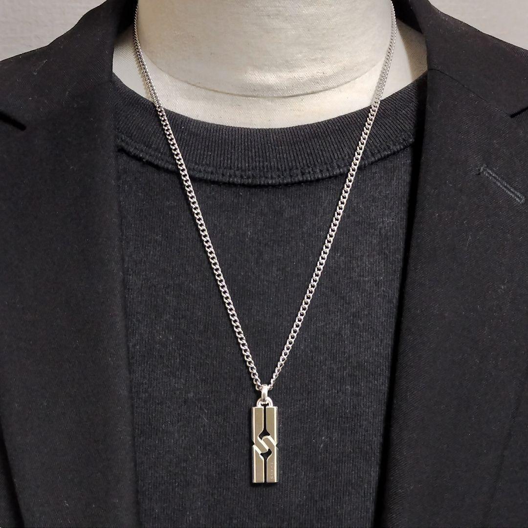 グッチ ネックレス トップ ノット インフィニティ シルバー 925