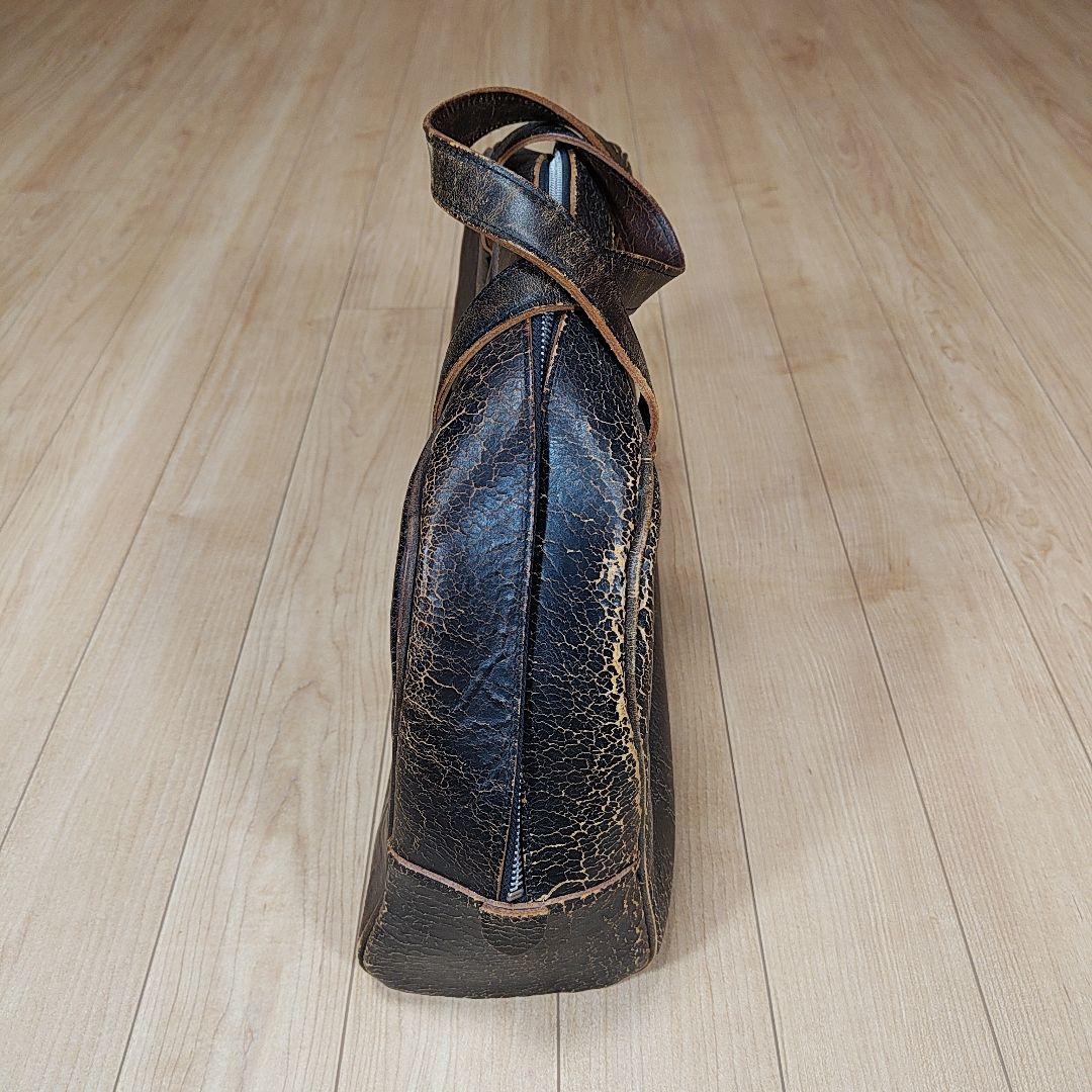 COMME des GARÇONS×ポーター クラック加工レザーバッグ